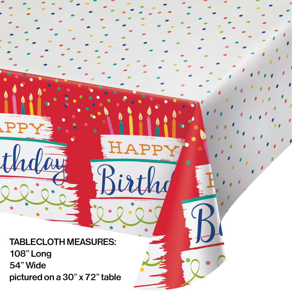 Festive Cake Table Cover | Generic Birthday