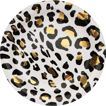 Leopard Print 9in Paper Plates 8ct | General Entertaining