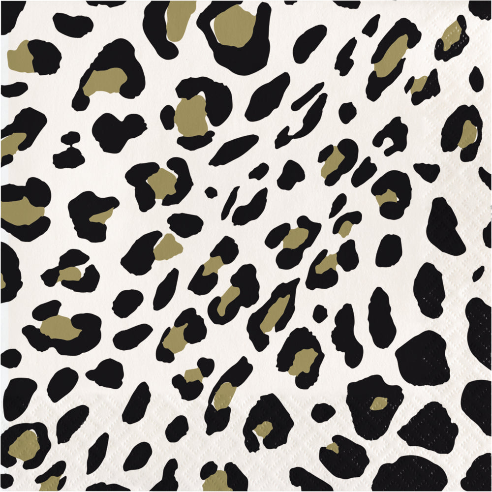 Leopard Print Luncheon Napkins 16ct | General Entertaining