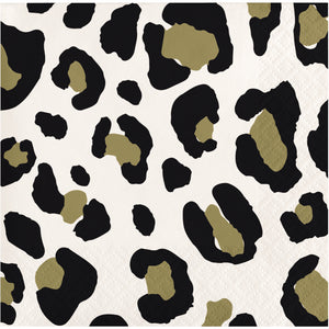 Leopard Print Beverage Napkins 16ct | General Entertaining