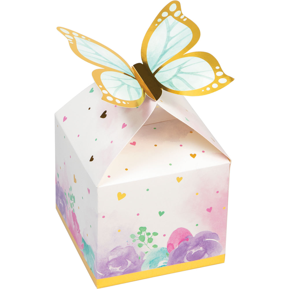 Butterfly Shimmer Treat Boxes 8ct | Kid's Birthday