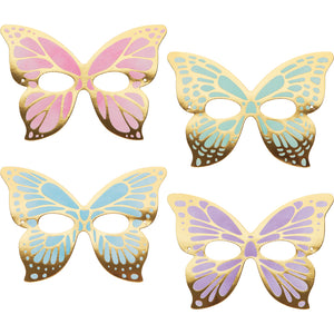 Paper Butterfly Eye Masks 8ct | Kid's Birthday