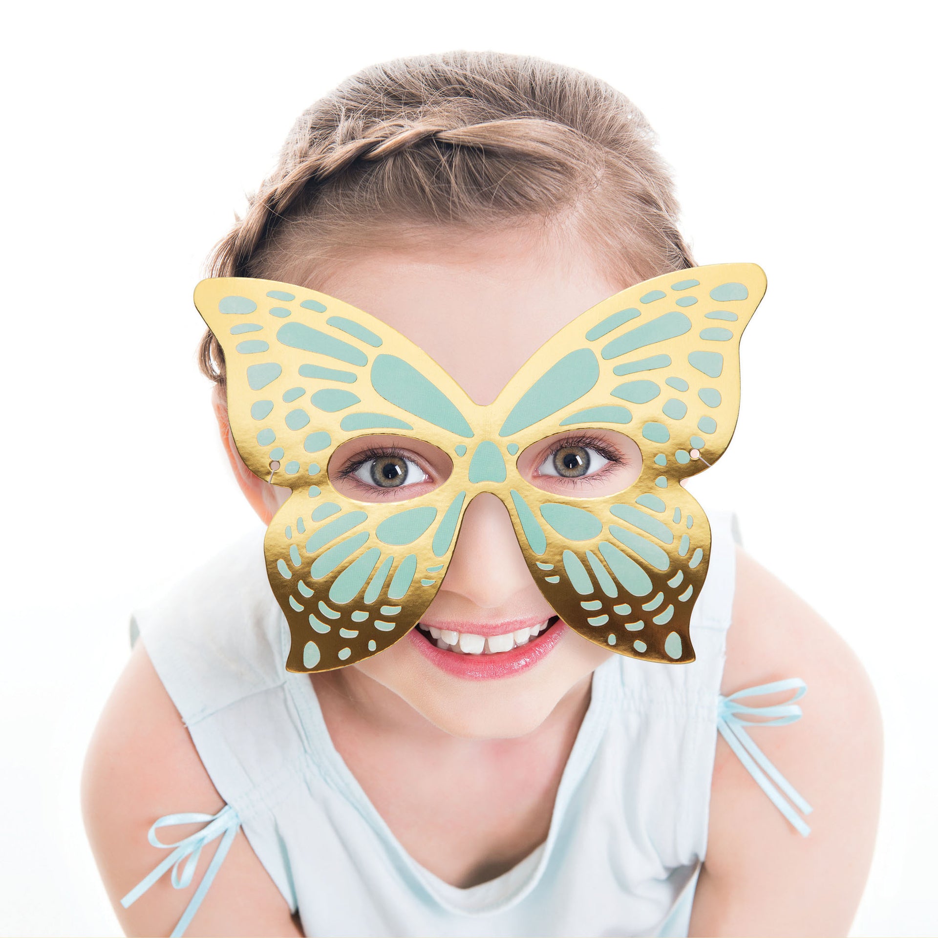 Paper Butterfly Eye Masks 8ct | Kid's Birthday