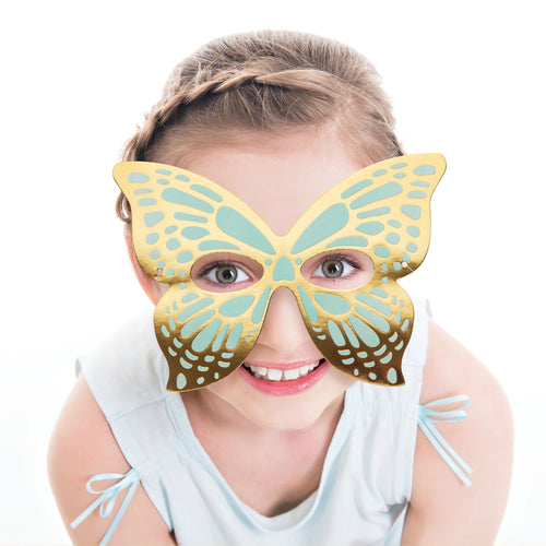 Paper Butterfly Eye Masks 8ct | Kid's Birthday