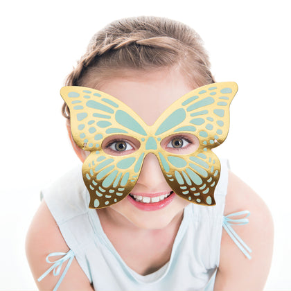 Paper Butterfly Eye Masks 8ct | Kid's Birthday