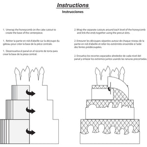 Festive Cake Honeycomb Centerpiece | Generic Birthday