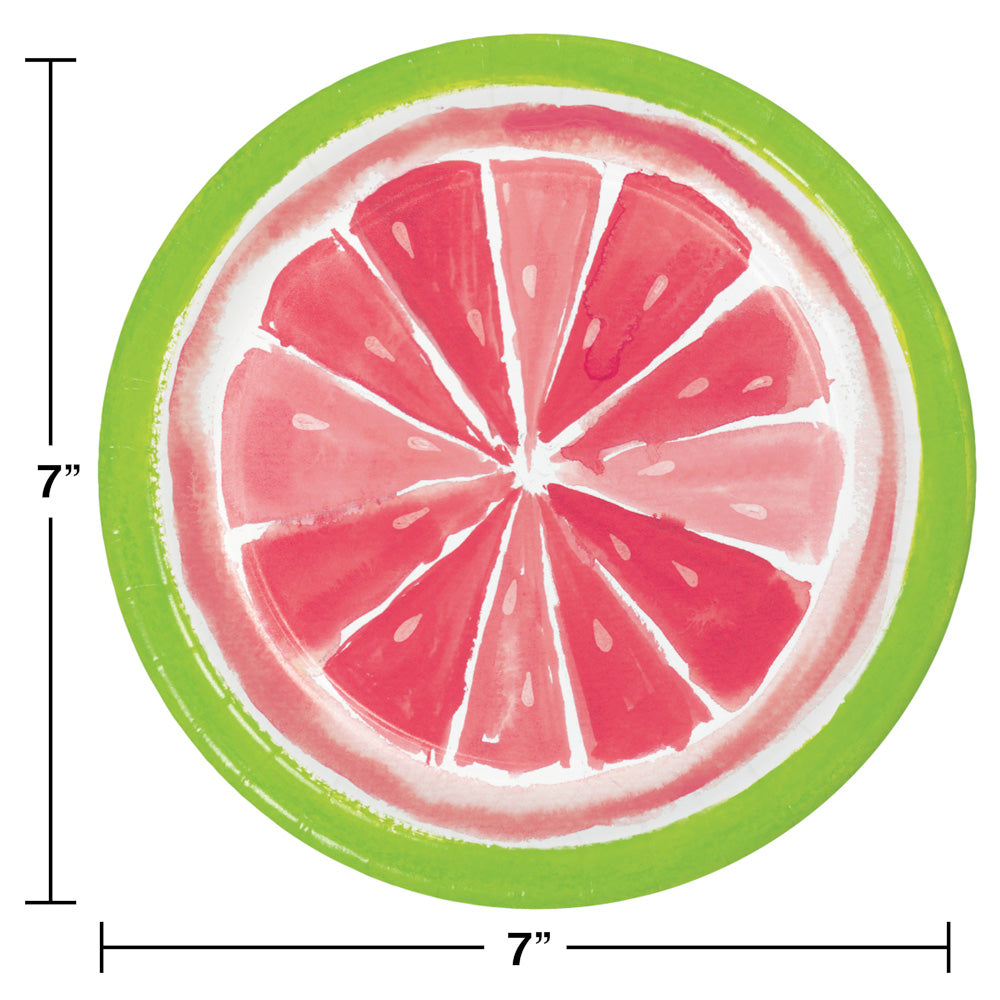 Citrus Slices 7in Plates 8ct | Summer