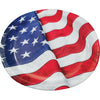 American Flag 10in Oval Paper Plates 8ct | Patriotic