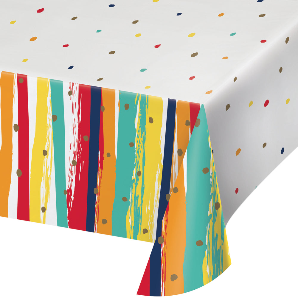Birthday Stripes Table Cover | Generic Birthday