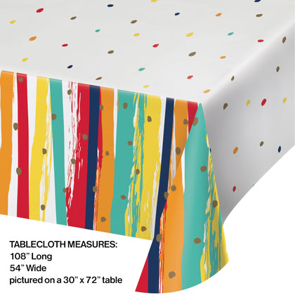 Birthday Stripes Table Cover | Generic Birthday