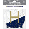 Navy and Gold Banner with Tassels | Milestone Birthday