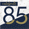 Navy and Gold 85 Luncheon Napkins 16ct | Milestone Birthday
