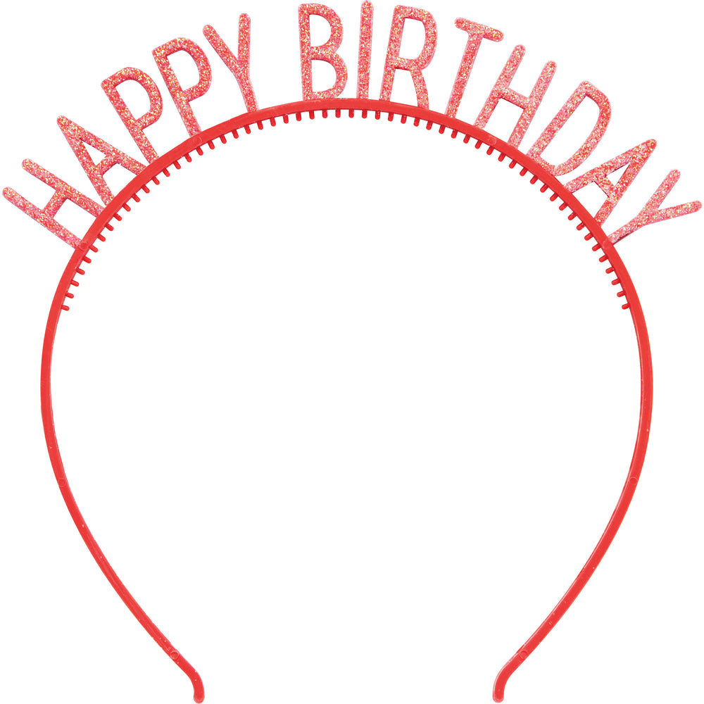 Happy Birthday Glitter Headband 4ct | Generic Birthday