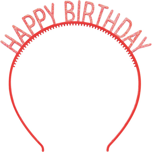 Happy Birthday Glitter Headband 4ct | Generic Birthday