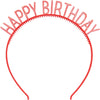 Happy Birthday Glitter Headband 4ct | Generic Birthday