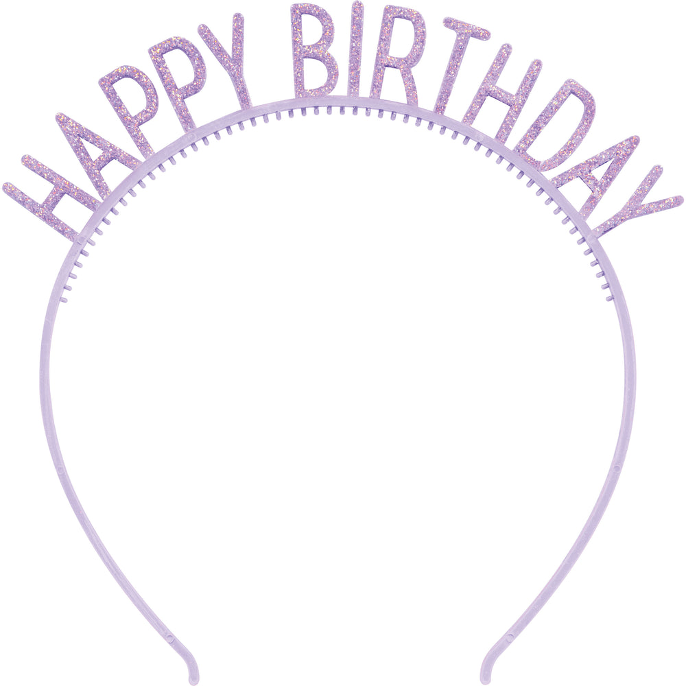 Happy Birthday Glitter Headband 4ct | Generic Birthday