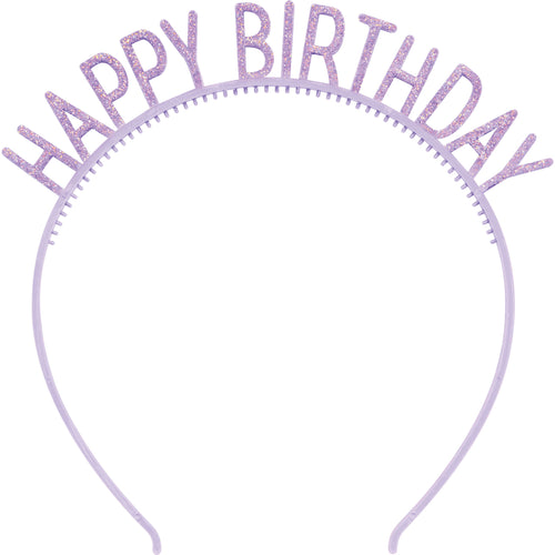 Happy Birthday Glitter Headband 4ct | Generic Birthday