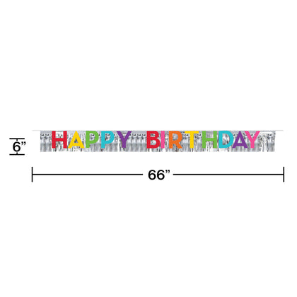 Happy Birthday Fringe Letter Banner | Generic Birthday