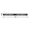Happy Birthday Gold and Silver Foil Banner | Generic Birthday