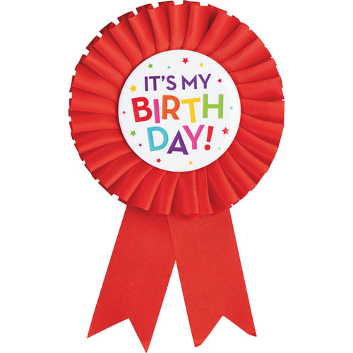 Red General Birthday Award Ribbon