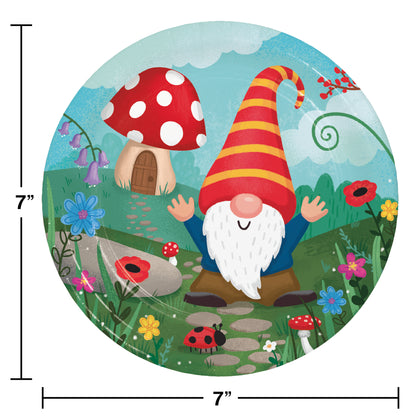 Party Gnomes 7in Plates