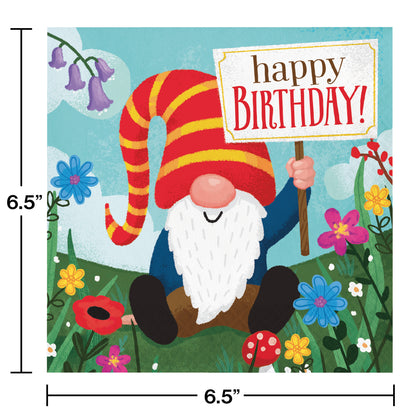 Party Gnomes Luncheon Napkins 16ct | Kid's Birthday