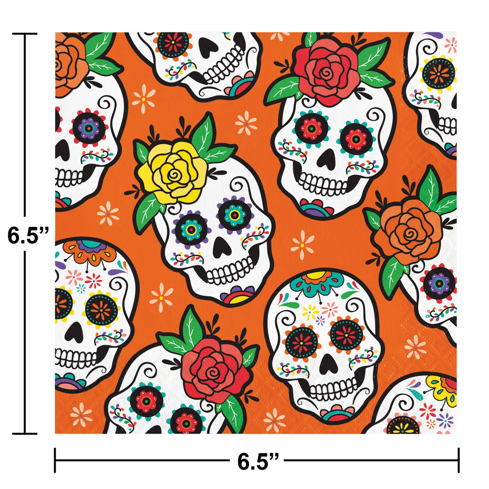 Dia De Los Muertos Lunch Napkins 16ct | Halloween