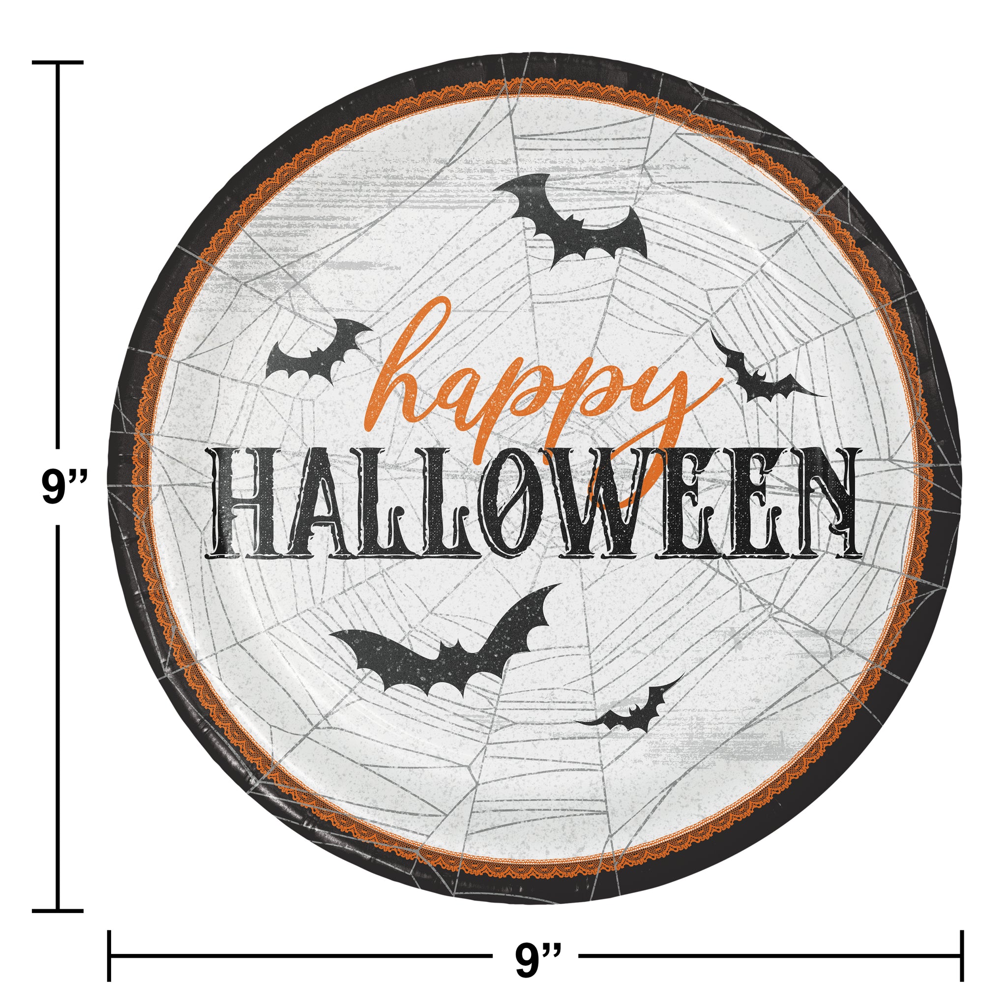Wicked Web 9in Plates 8ct | Halloween