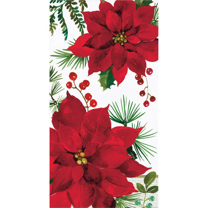 Poinsettia Guest Towel Napkins 16ct | Christmas