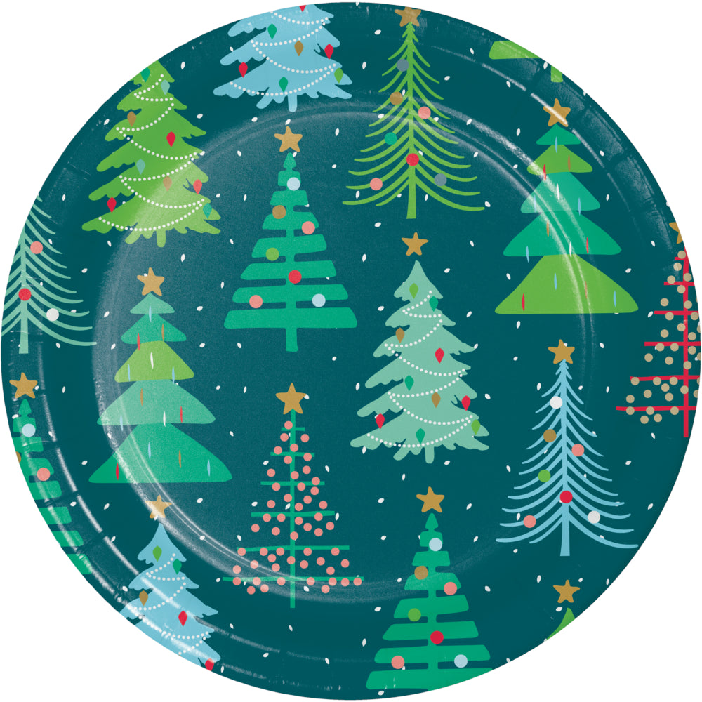7in Paper Plates Holiday Cheers 8ct | Christmas