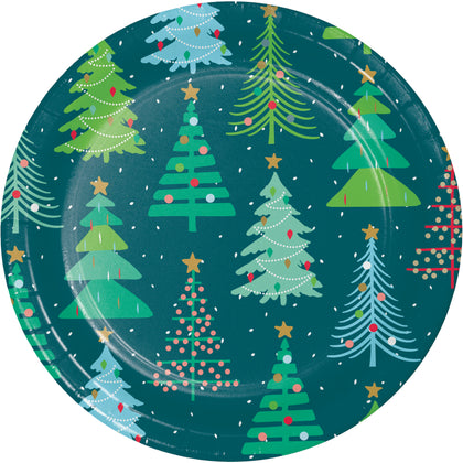 7in Paper Plates Holiday Cheers 8ct | Christmas