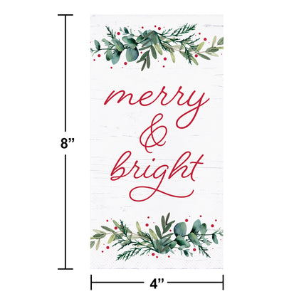 Merry & Bright Towel Napkins 16ct | Christmas