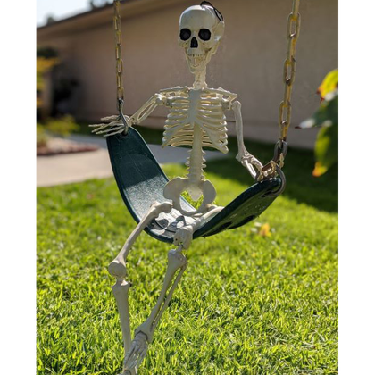 skeleton in yard