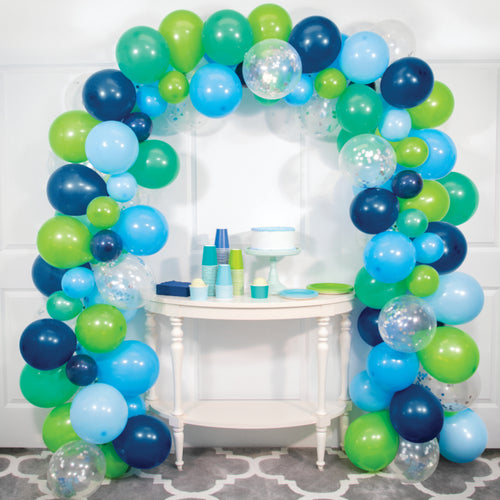 Blue and Green Balloon Garland Kit