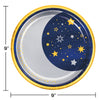 Starry Night Moon Foil 9in Plates 8ct | General Entertainment