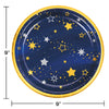 Starry Night Star 9in Foil Plates 8ct | General Entertainment