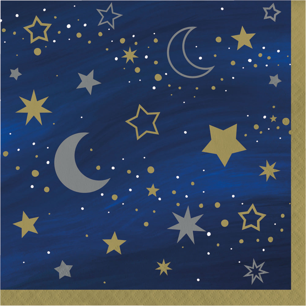 Starry Night Luncheon Napkins 16ct | General Entertainment