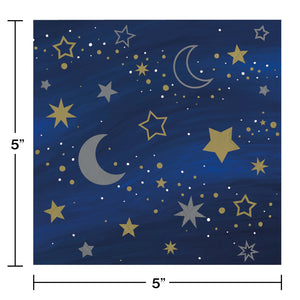 Starry Night Beverage Napkins 16ct | General Entertainment