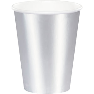 Silver Foil 9oz. Cups 8ct | General Entertainment