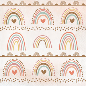 Boho Rainbow Luncheon Napkins 16 ct | Kid's Birthday