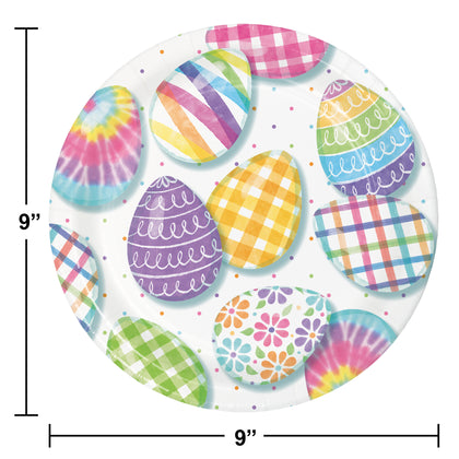 Vibrant Easter 9in Paper Plates 8ct | Easter