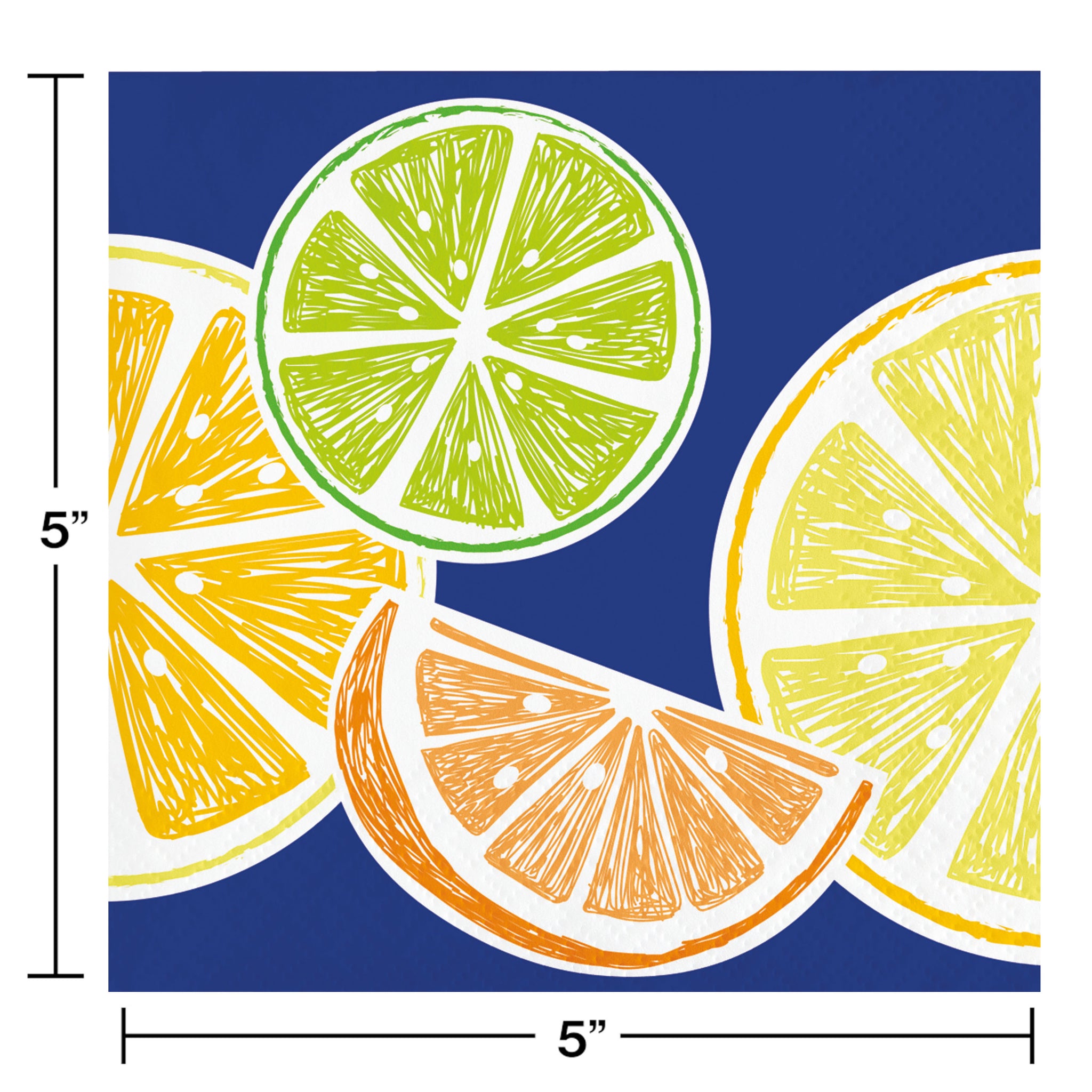 Citrus Beverage Napkins 16ct | Summer