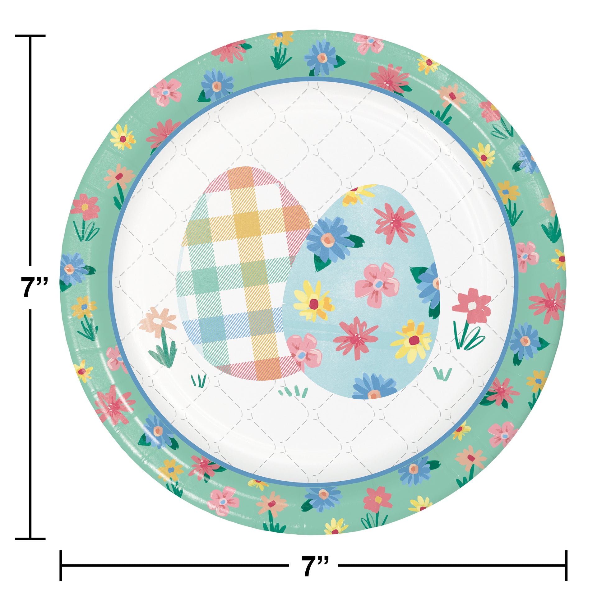 Cottage Easter 7in Paper Plates 8ct | Easter