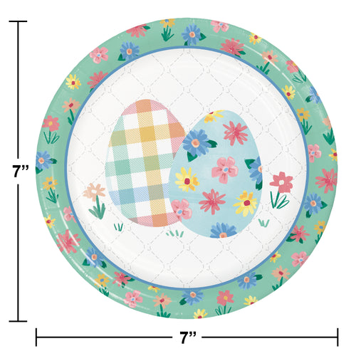 Cottage Easter 7in Paper Plates 8ct | Easter