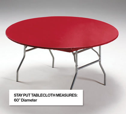 Red Stay Put Table Cover 60