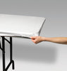 Stay Put White Rectangle Table Cover | Solids