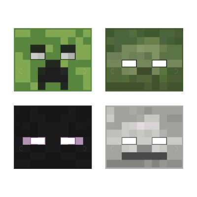 Minecraft Paper Masks 8ct