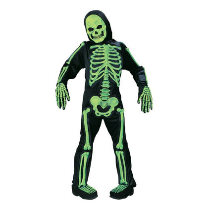 Green Skeleton with Hooded Mask