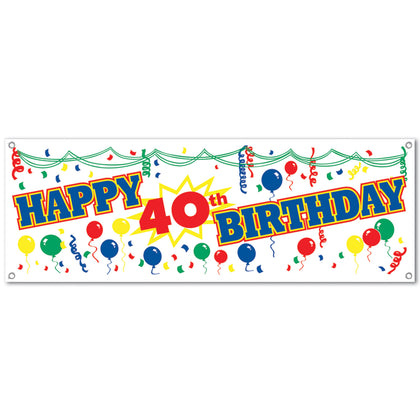 40th birthday banner
