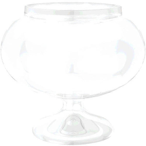 Clear Short Round Pedestal Jar | Catering